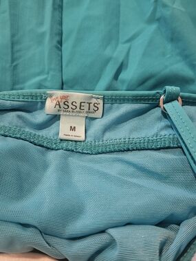 ASSETS by Sara Blakely Turquoise Swimwear Top